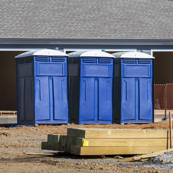 are there any restrictions on where i can place the porta potties during my rental period in Clifty